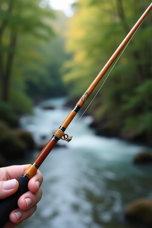 渓流釣りのための軽量なカスタム竿