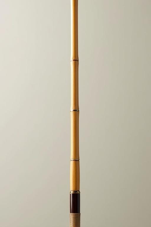 ヤマメ釣りのための美しい竹竿
